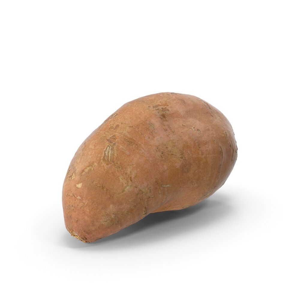 The sweet potatoes